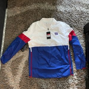 NWT Mens NY Giants Pullover Jacket